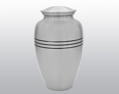 Classic Silver Metal Urn MU113