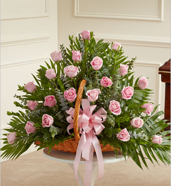 funeral flower basket