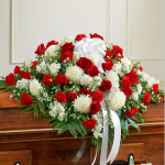 sympathy casket spray