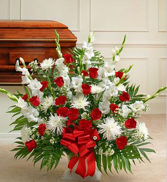 sympathy flower baskets