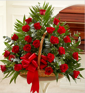 funeral flower basket