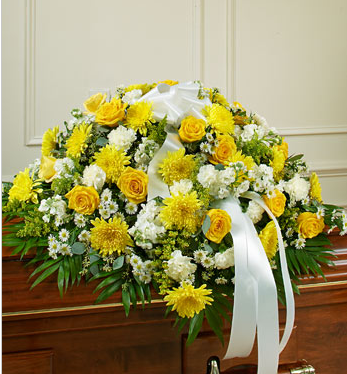 sympathy casket spray