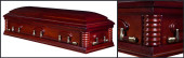 Embassy Cherry wood casket closed casket