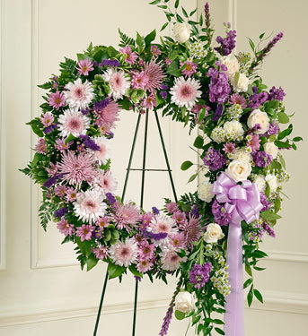 sympathy flowers wreath