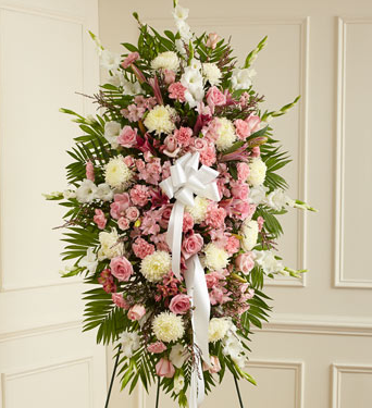 sympathy flower standing spray