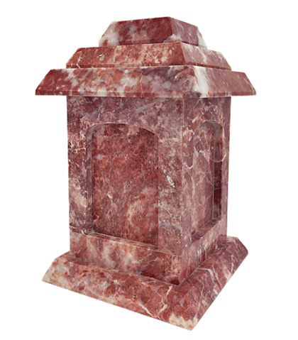 rose marble urn
