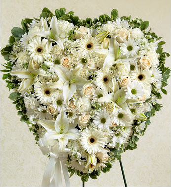 sympathy funeral flower standing spray