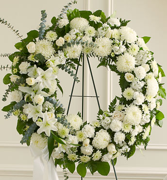 Sympathy wreath for funeral