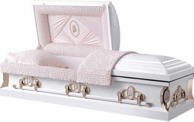 Cameo White Casket