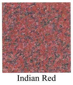 Indian red granite headstone