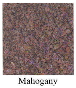 mahogany granite headstones