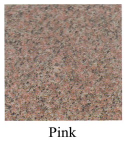 pink granite headstones