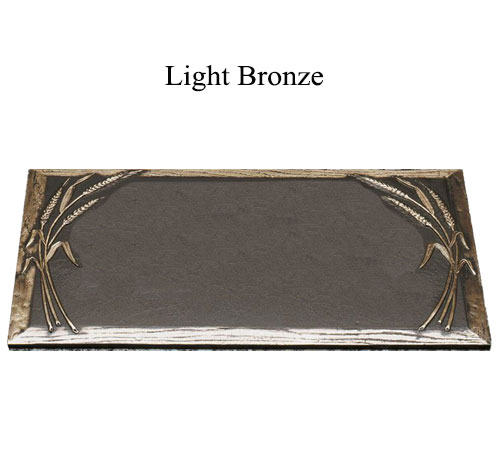 light bronze flat marker leafs