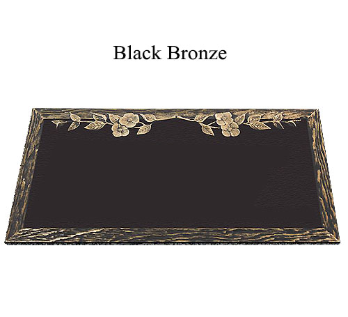 dark bronze flat marker flowers