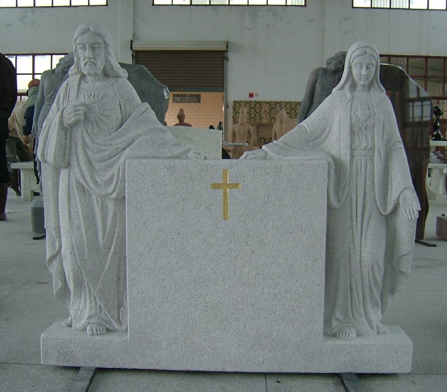 custom monument Mary and Jesus