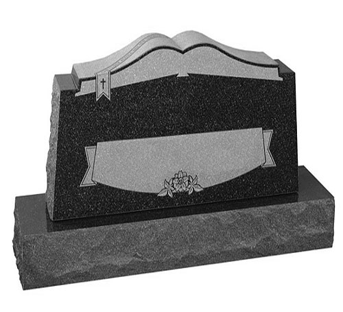 Book Top Headstone