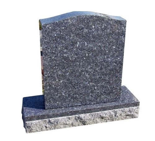 Blue Pearl Serpentine Headstone