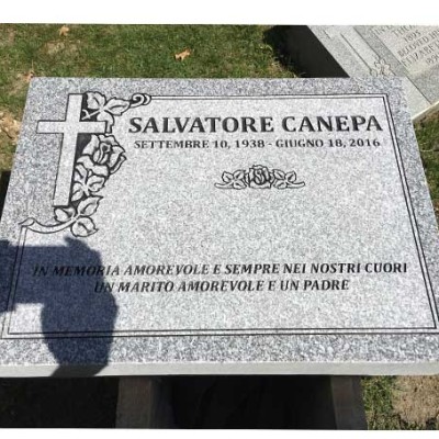 grey granite marker
