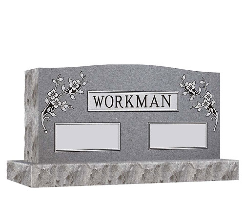 grey companion serpentine headstone