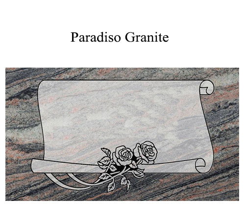 paradiso granite flat marker