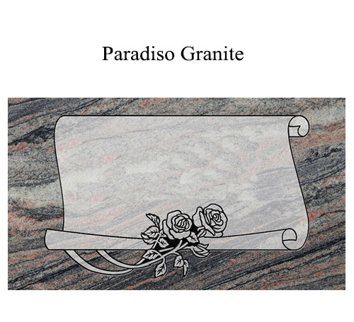 paradiso granite flat marker