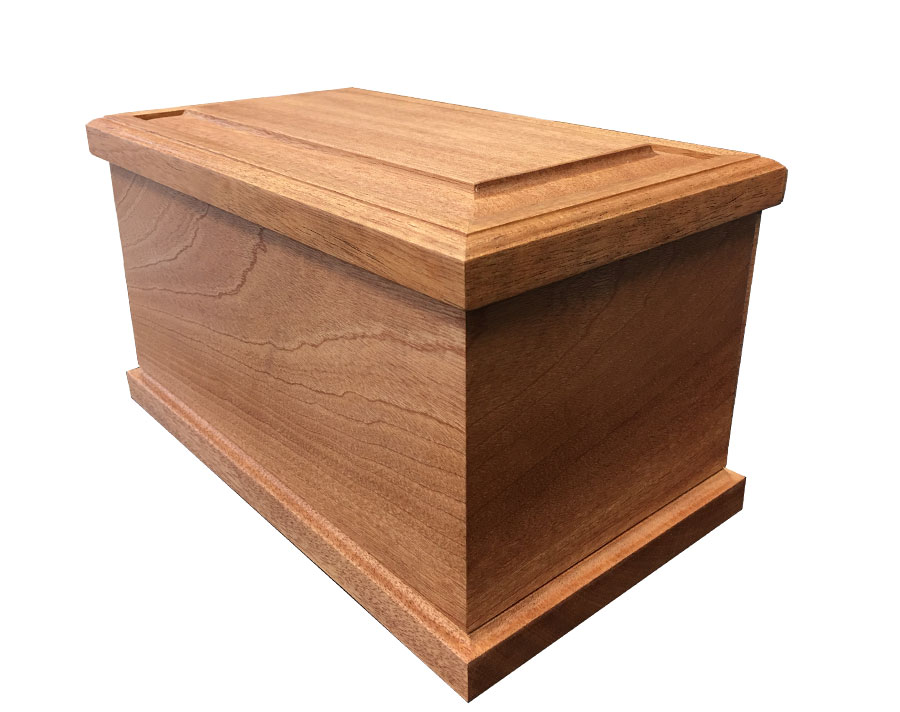 Tranquil Mahogany Wood Urn WU303