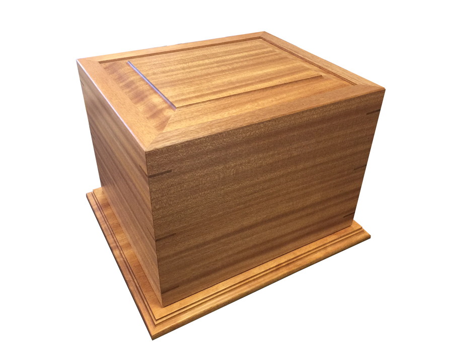 Mahogany Wood Cremation Urn WU331