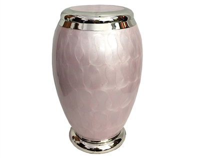 Pink Pearl Metal Urn