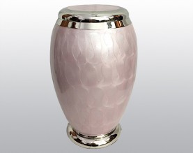 Pink Pearl Metal Urn