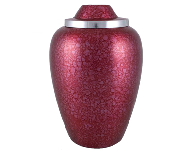 Red Metal Urn