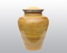 Golden Streak Metal Urn