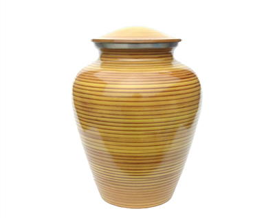 Golden Streak Metal Urn