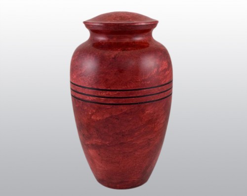 Red Ruby Urn Metal Urn