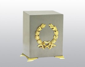 Memorial Cube Metal Urn