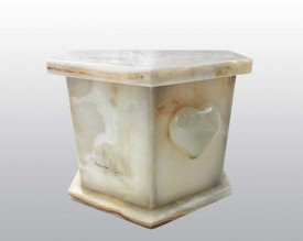 Solace White Onyx Marble Urn MAU020