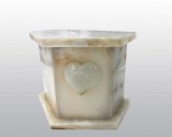 Solace White Onyx Marble Urn MAU020