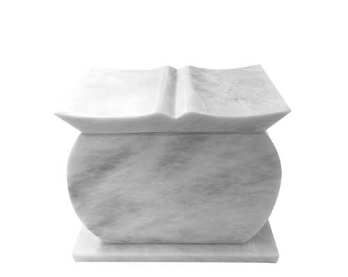 book marble urn