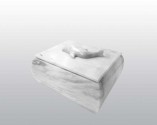 Dolphin White Marble Urn MAU023