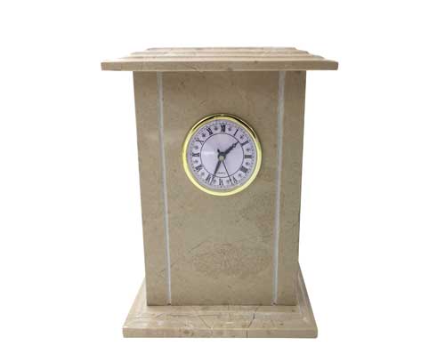 clock marble urn