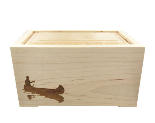 maple wood urn