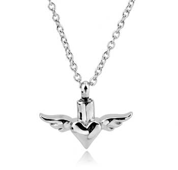 Heart with Wings Stainless Steel Jewelry CMJ106