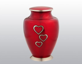 Loving Heart Metal Urn MU202