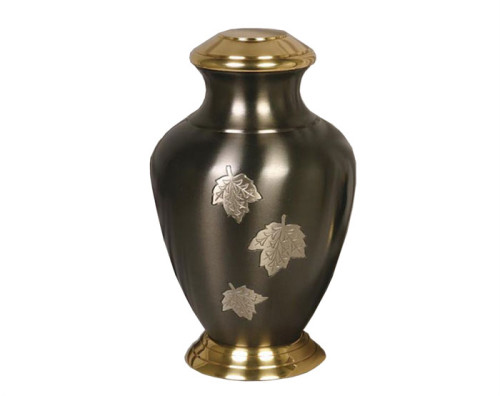 Falling Leaves Metal Urn MU212