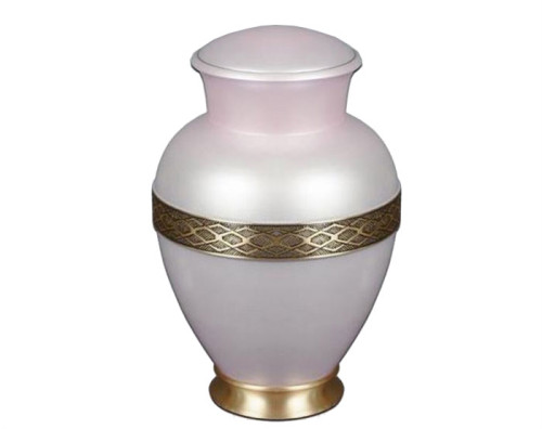 Pink Lily Metal Urn MU218