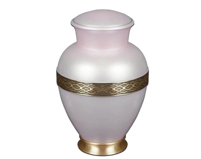 Pink Lily Metal Urn MU218