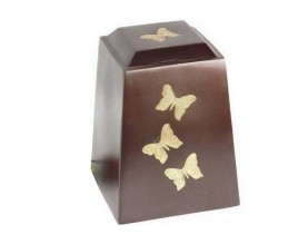 Afternoon Butterfly Metal Urn MU246