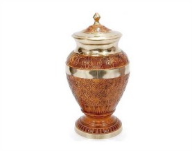 Orange Palace Metal Urn MU249