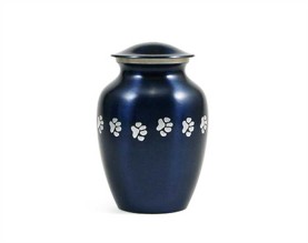 Silver Paws Metal Urn PU102