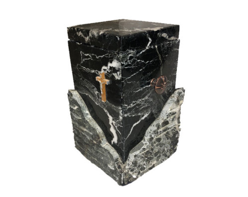 Black Divine Marble Urn MAU227