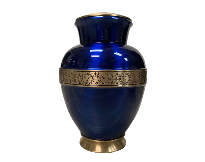 Blue Night Metal Urn MU304